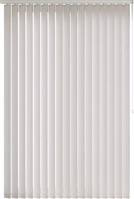 Terrys Yasmin White Plain Blackout Made to Measure Vertical Blind