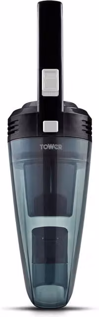 Tower Platinum Handheld Rechargeable Wet and Dry Vacuum Cleaner in Silver and Black