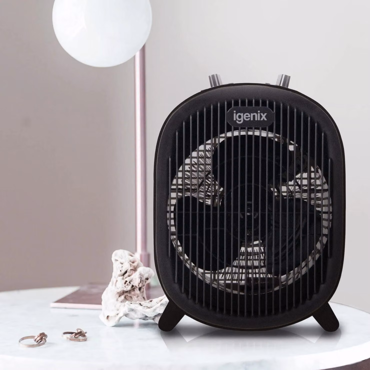 Igenix 2kW Freestanding Electric Fan Heater in Black – 3