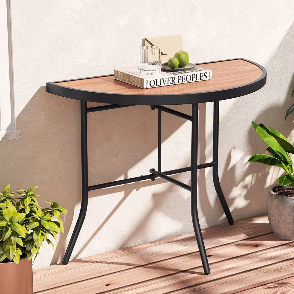 EONLION Brown Folding Event Banquet Table, Width: 100 cm – 4