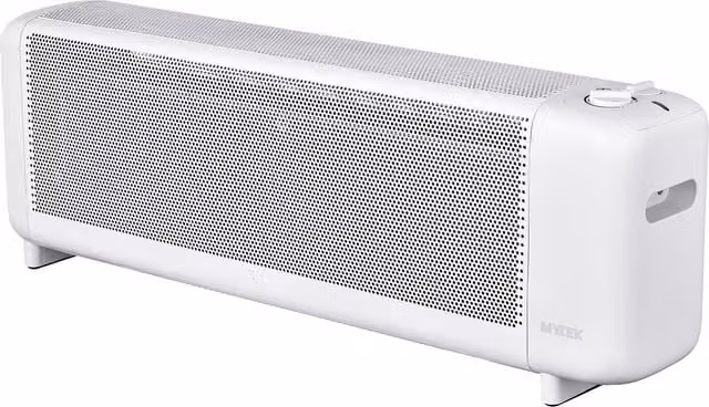 MYLEK 2kW White Mica Electric Low Level Radiator with Advanced Thermostat