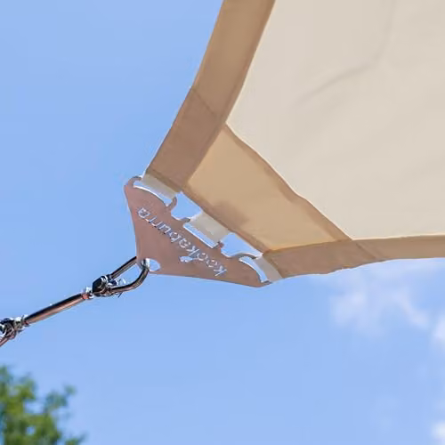 Kookaburra Pro Waterproof Beige Garden Shade Sail Patio Canopy with UPF 50+ UV Block, W x W: 200 x 200 cm – 4