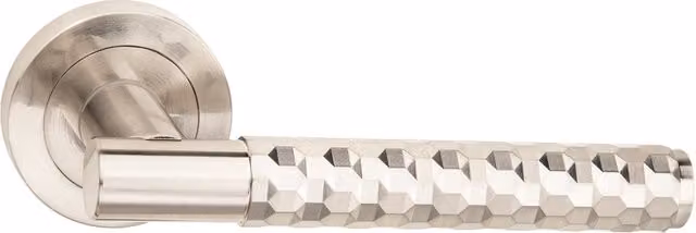 Golden Grace Silver Door Handle Set