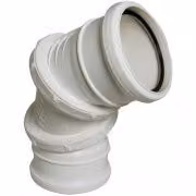 FloPlast 90 Degree Adjustable Bend Double Socket in White, 110mm