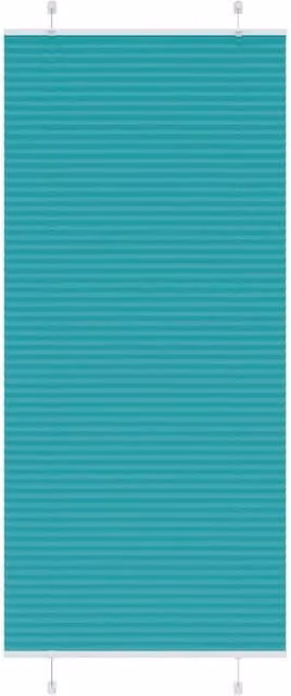 Berkfield Home Single Pleat Petrol Green Fabric Blind, W: 90 cm, H: 200 cm