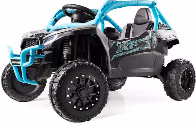 Xootz Kawasaki Teryx KRX 1000 Kids Electric Ride-On Vehicle with Light and Sound, Blue