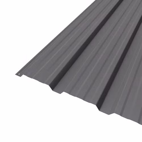 BIRCHTREE 12x Corrugated Metal Roof Sheets for Shed, Garage or Carport, Grey Wood Grain Steel Panels – 4