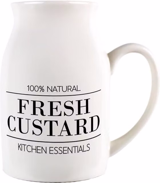 Purely Home Ceramic Serving Jug in White and Black