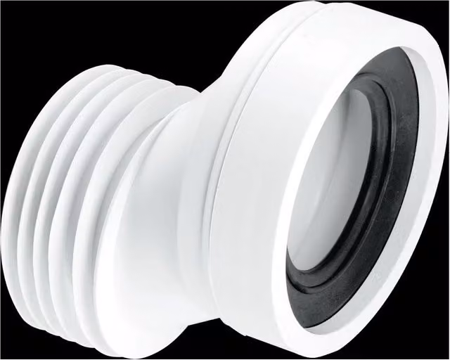 McAlpine WC-CON4A 40mm Offset Rigid WC Connector in White