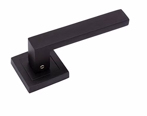 Golden Grace Delta Bathroom Door Handle Set with Mortise Lock in Matt Black – 2