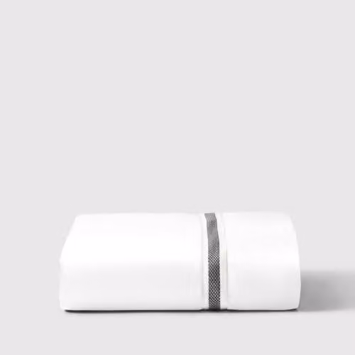 Bedable White 100% Cotton Mako Sateen Deep Fitted Sheet, Double, W/D/H: 140 x 200 x 36 cm – 1