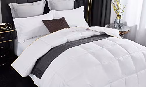 Ezysleep White Goose Feather and Down Duvet, 10.5 Tog, W/D/H: 135 x 200 cm – 3