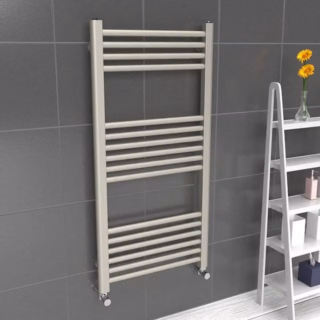 Lux Heat Coloured Towel Radiator in Grey, W: 50.0 cm, H: 100.0 cm