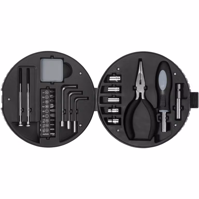 STAC 25 Piece Tyre Shape Tool Set in Black