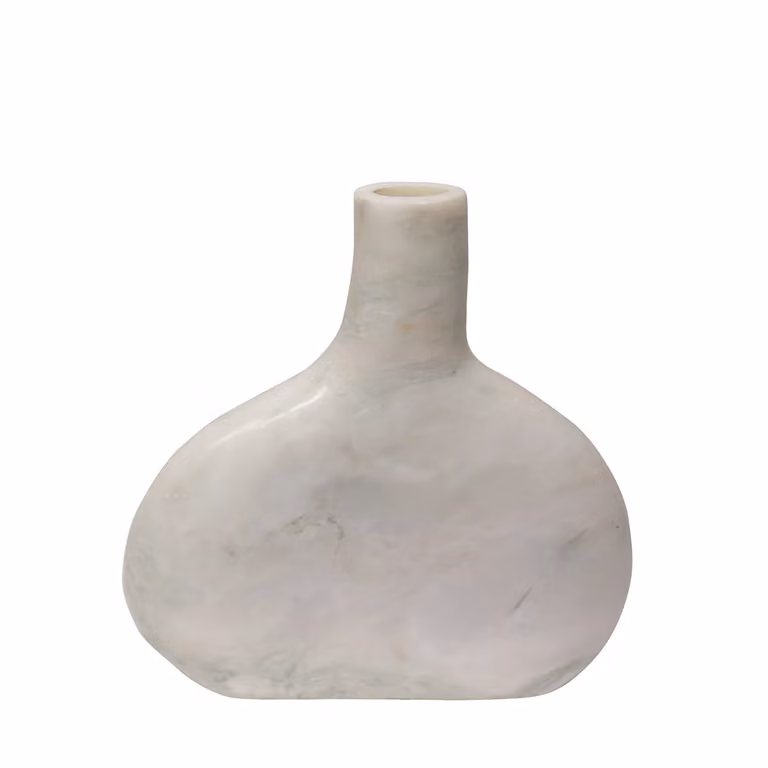 Dome Deco Winnie Abstract White Stone Vase
