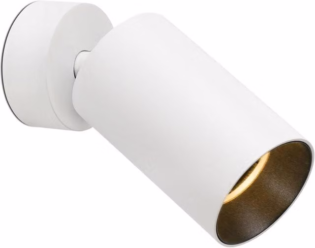Netlighting Stan LED Spotlight in White, 12W, 2700K Warm White, Adjustable Surface Mount Floodlight