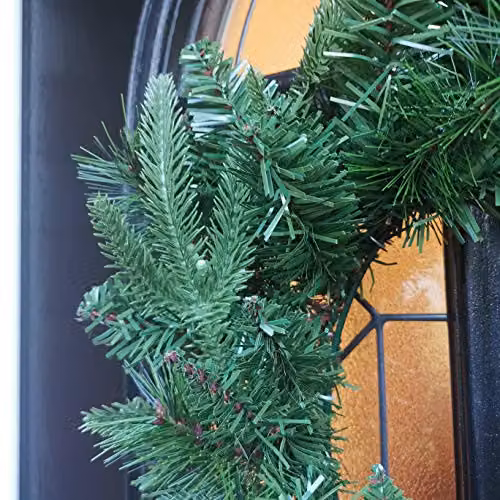 Premier 50cm Green Norfolk Pine Christmas Wreath – 6