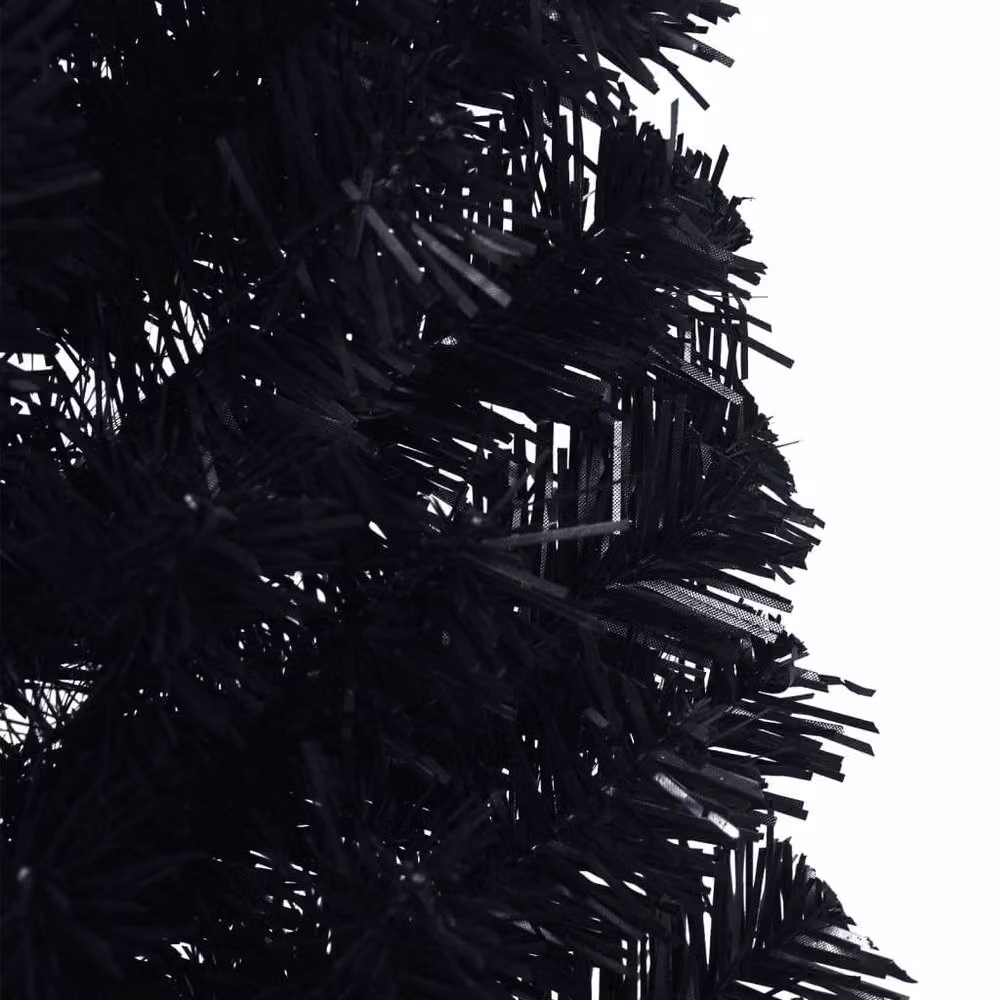 Berkfield Home Artificial Half Christmas Tree with Stand, Black, Height: 150 cm – 4