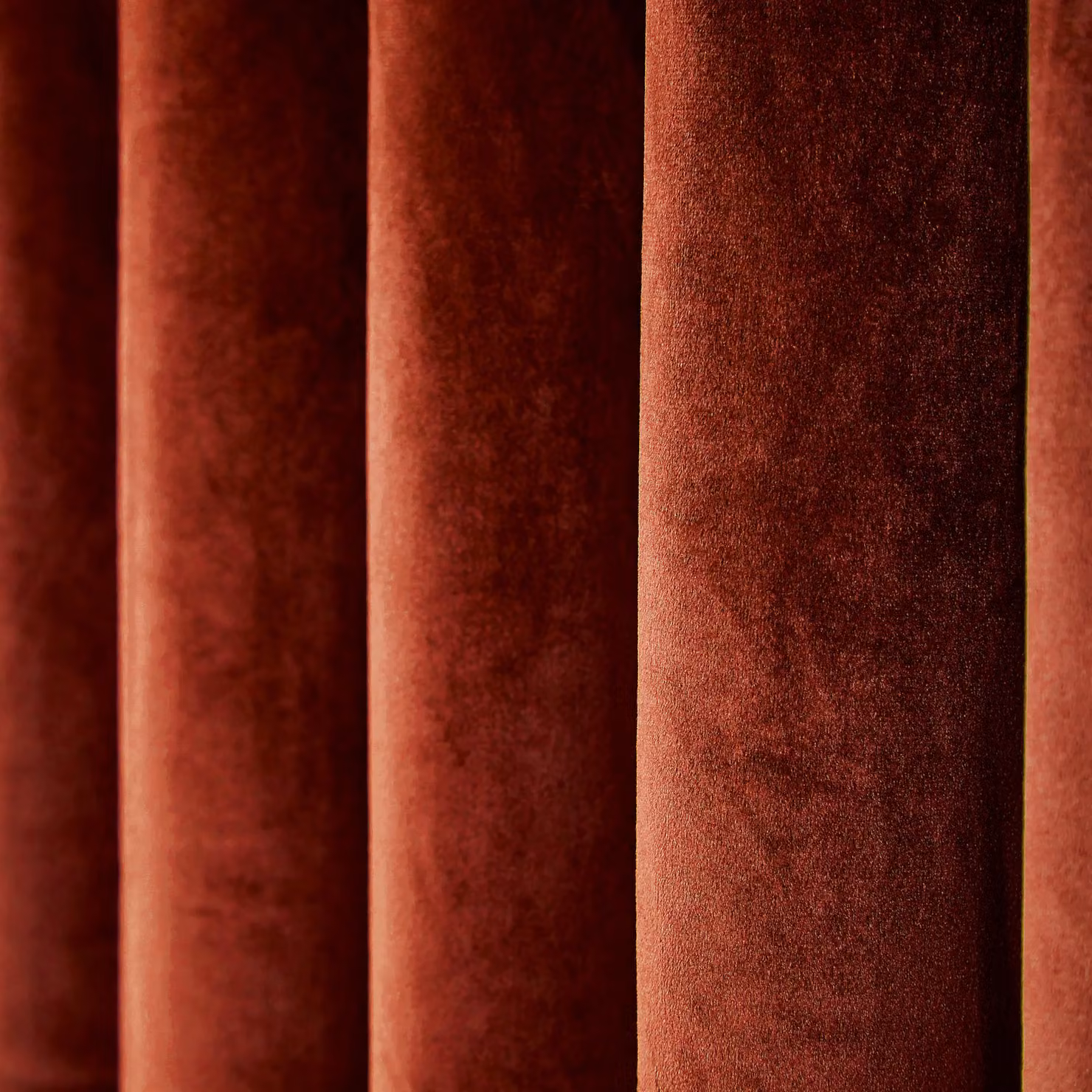 Helena Springfield Escala Velvet Eyelet Curtains in Copper, Width: 167 cm, Drop: 228 cm – 3