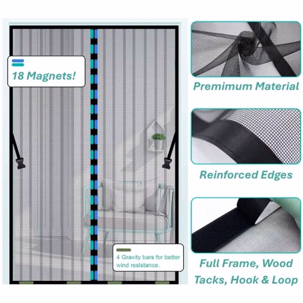 Kelvenix Black Window Screen Mesh Net, Width: 100 cm – 4