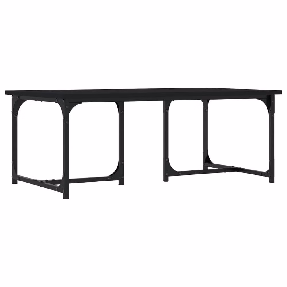 Berkfield Home Black Decorative Coffee Table, W/D/H: 90 x 50 x 35 cm – 3