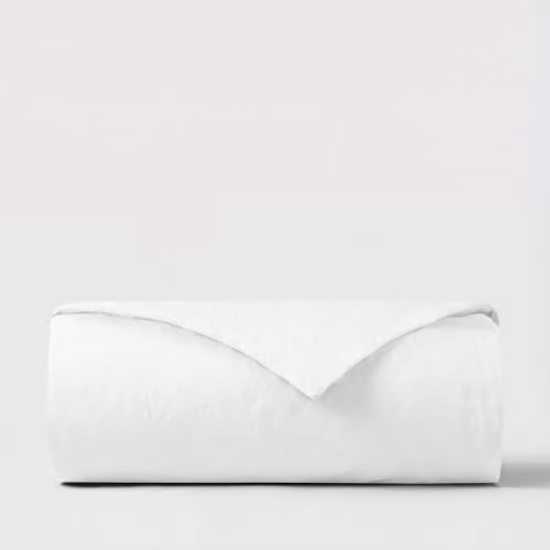 Bedable White 100% Cotton Percale Duvet Cover, 300 Thread Count, Cooling and Breathable