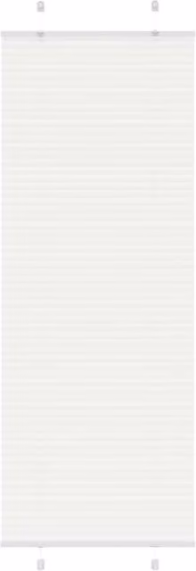 Berkfield Home Single Pleat Corded Blind in White Polyester, W: 80 cm, H: 200 cm