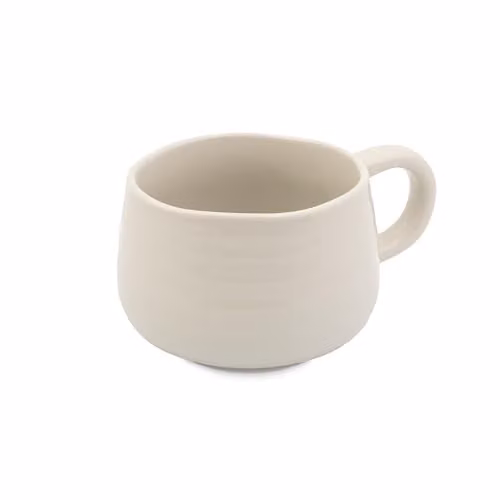 Jamie Oliver Big Love Cosy Cuppa White Speckled Stoneware Mug, 375ml – 1