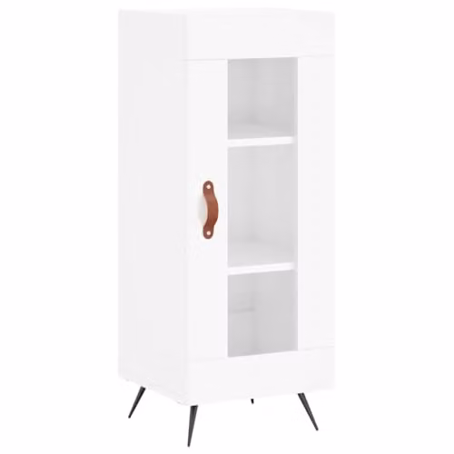 vidaXL High Gloss White Sideboard in Engineered Wood W/D/H: 34.5 x 34.0 x 90.0 cm – 1