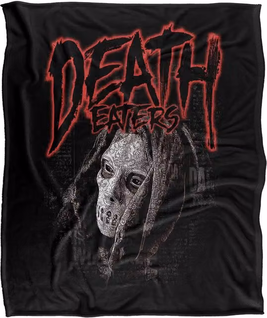 LOGOVISION Harry Potter Death Eaters Mono Face Super Soft Fleece Throw Blanket, Multicolour, W: 152 cm, D: 127 cm – 6