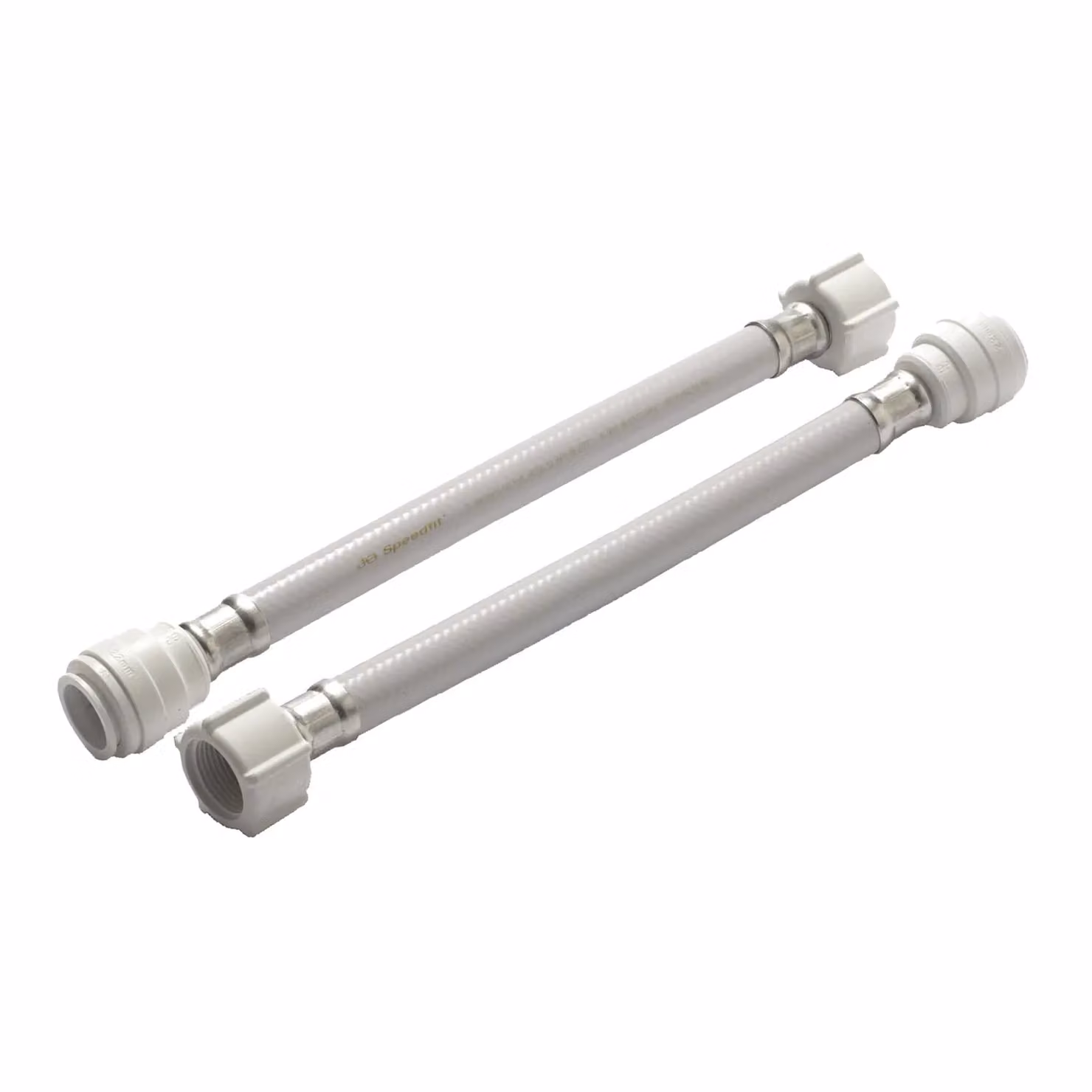 John Guest White PVC Hose Pack of 2, Length: 300 mm, Diameter: 22 mm x 3/4 inch