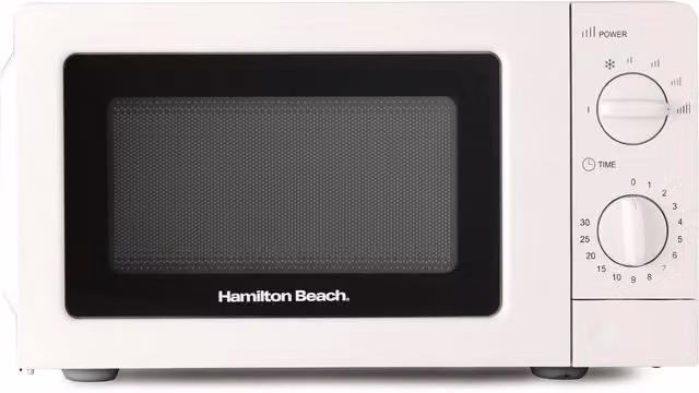 Hamilton Beach 20L Solo Countertop Microwave, 700W, White – 4