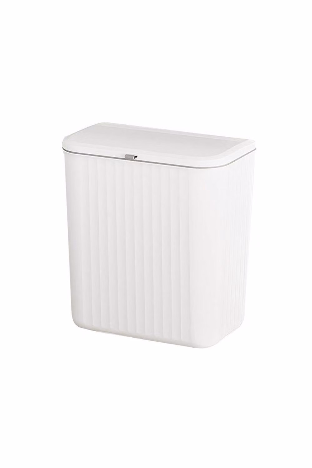 Garden Sanctuary 9L Wall Mounted Hanging Rubbish Bin with Flip Lid in White – 2
