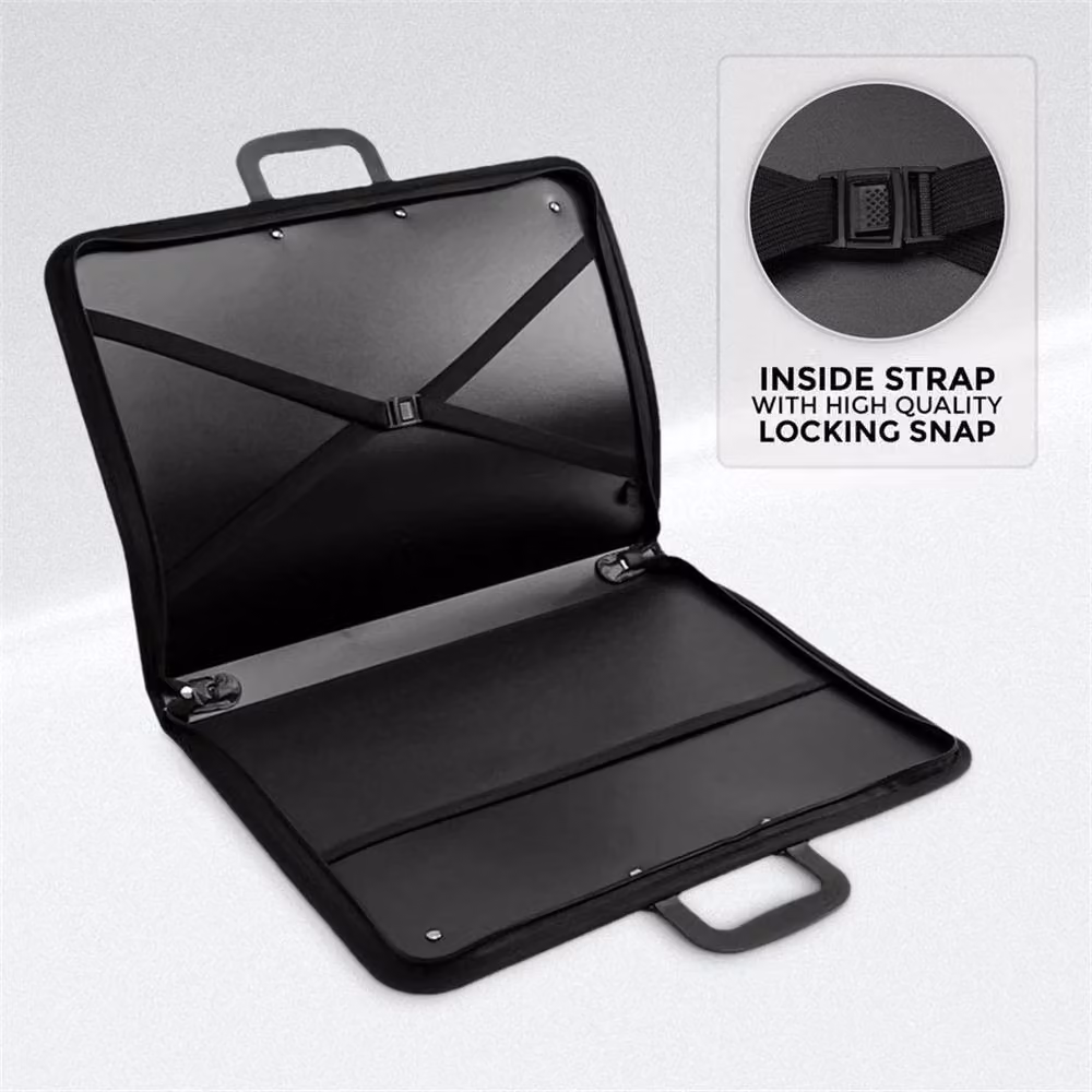 VOGREX Black A2 Waterproof Art Portfolio Case Folder for Paintings – 4