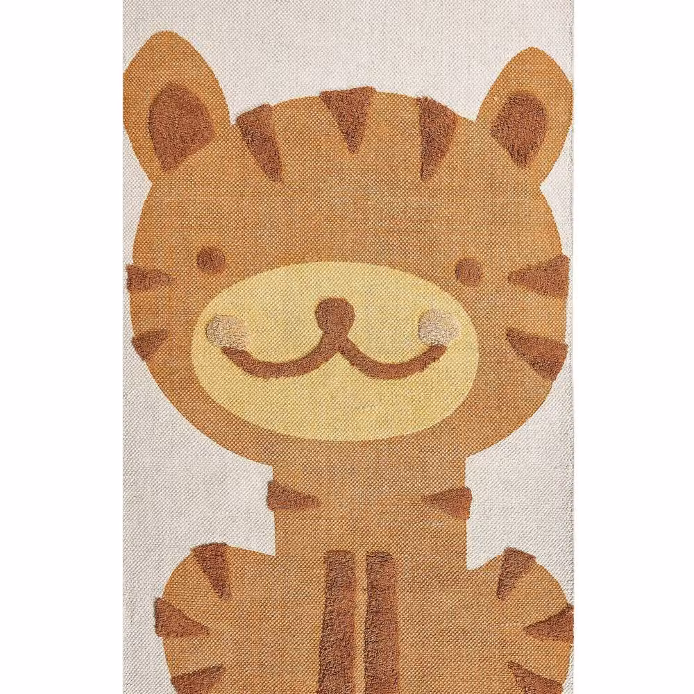 Wyld and Coco Tiger Print Kids Rug, Multicolour, W: 80 cm, L: 150 cm – 2