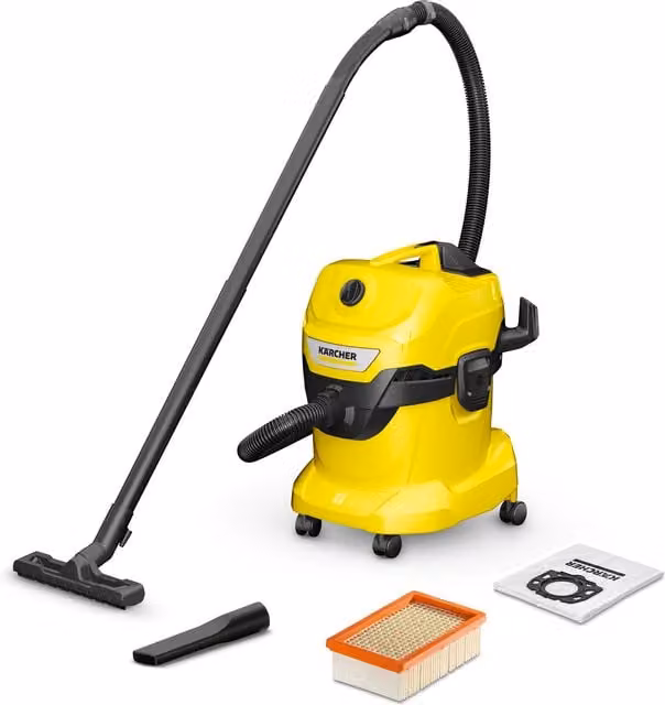 Kärcher WD 4 Vacuum Cleaner, Yellow