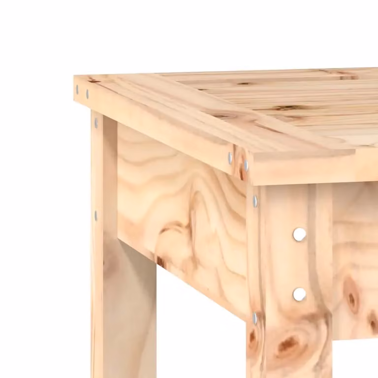 Berkfield Home Rustic Brown Solid Wood Pine Garden Bench W/D/H: 50 x 44 x 45 cm
