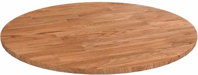 Berkfield Home Round Solid Oak Wood Table Top in Light Brown, Diameter: 40 cm, Thickness: 1.5 cm