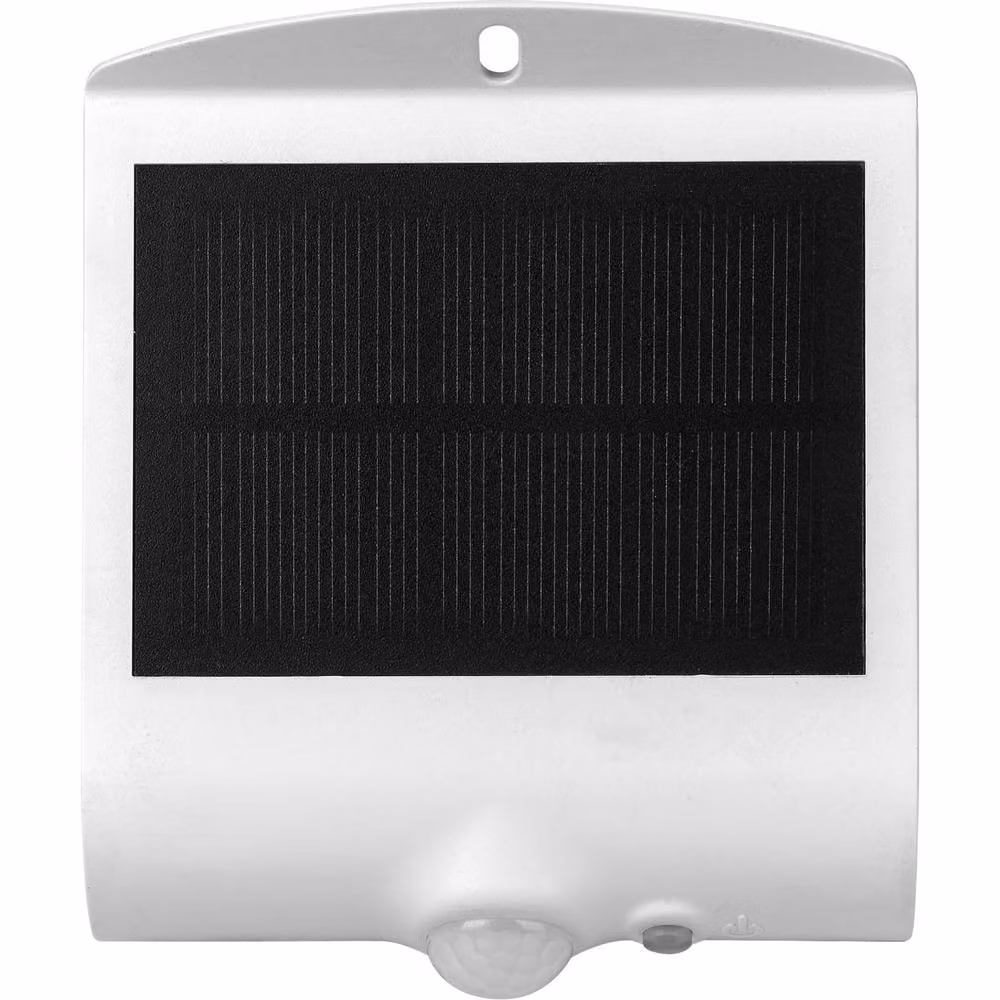 Luceco Solar Guardian LED PIR Wall Light, White, IP65, 1.5W, 220lm, 4000K – 6