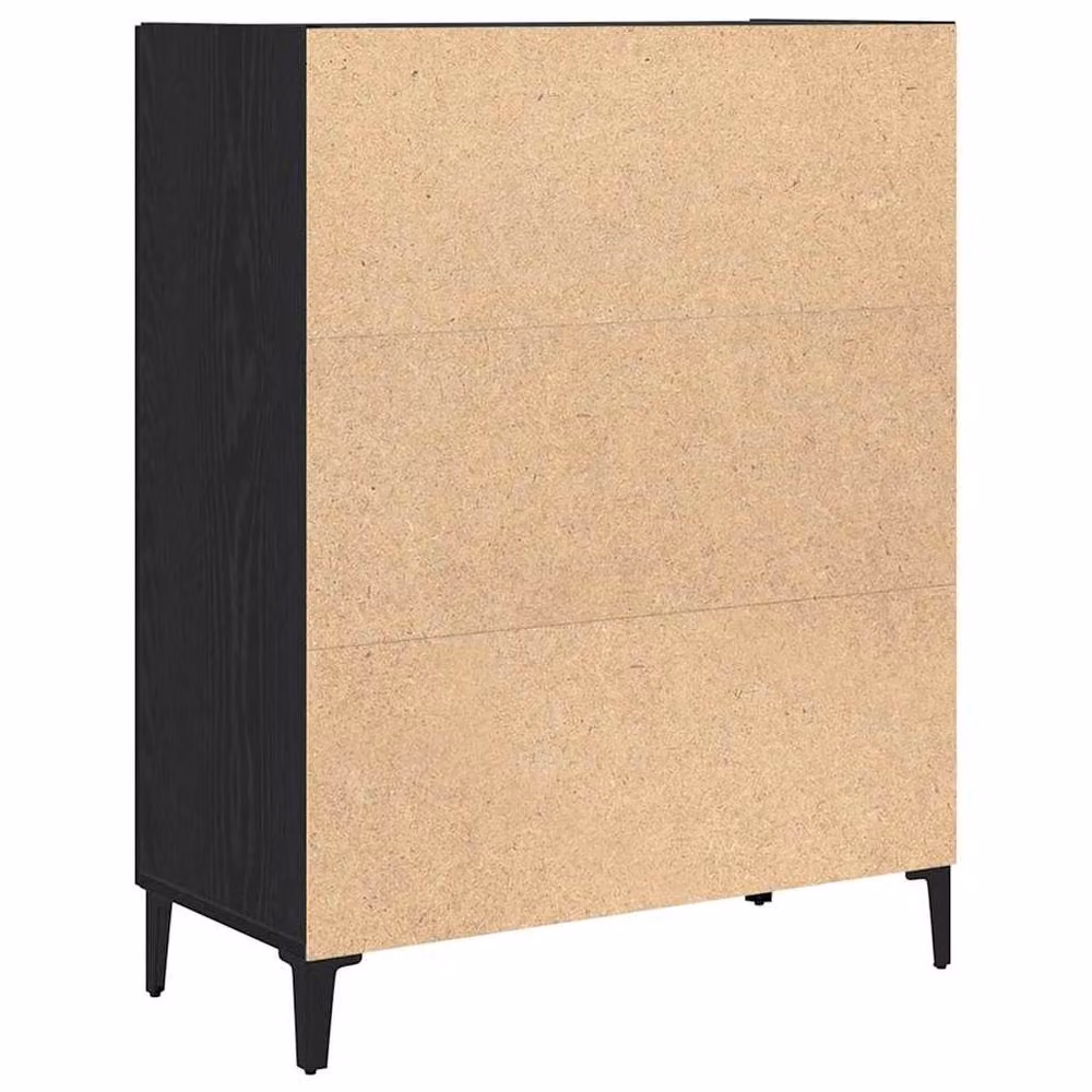 Berkfield Home Black Oak Modern Sideboard, W/D/H: 69.5 x 34 x 90 cm – 4