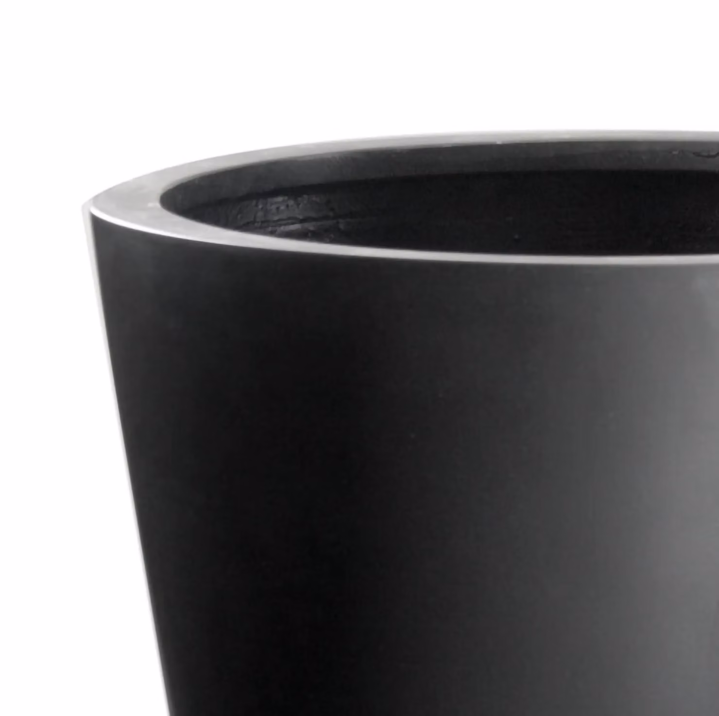 Primrose Calgary Polystone Tall Planters, Set of 2, Black, Height: 89 cm – 2