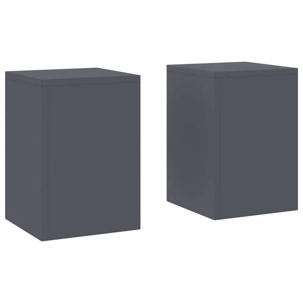 Berkfield Home Anthracite Steel Outdoor Plant Stand Pillars, Set of 2, W/D/H: 24 x 24 x 35 cm – 3