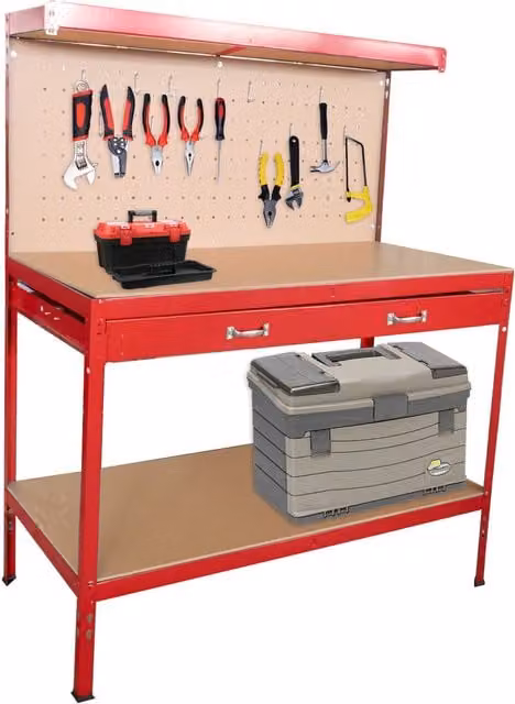Neo Free-Standing Tool-Desk in Red