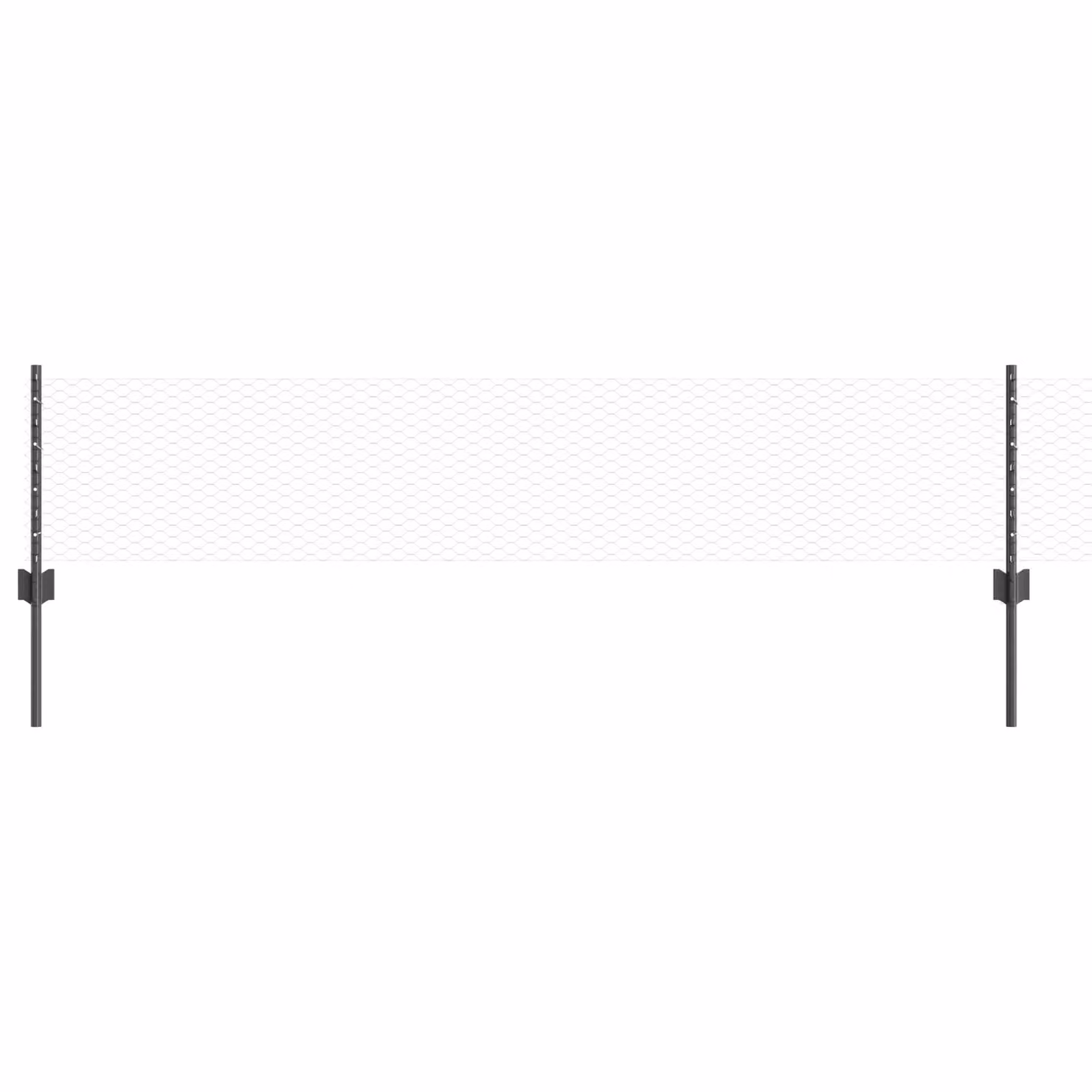 Berkfield Home 5-Piece Grey Steel U-Channel Fence Posts, Height: 40 cm – 2