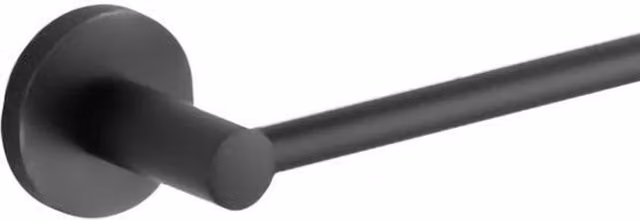 Nes Home Matte Black Stainless Steel Single Towel Bar, Width: 60 cm