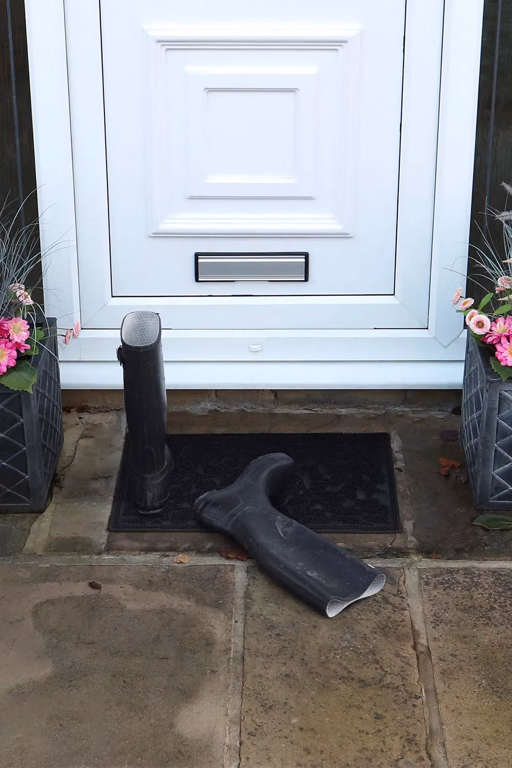 JVL Botany Black Rubber Pin Scraper Doormat, W/D: 40 x 60 cm – 2