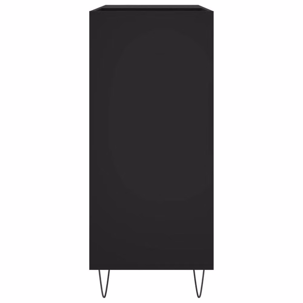 Berkfield Home Record Cabinet in Black, W/D/H: 84.5 x 38 x 89 cm – 4