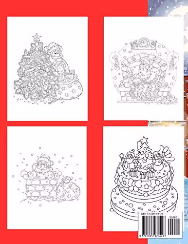 Christmas Colouring Book for Kids Ages 4-8: Santa Edition Multicolour Paper Activity Book – 2