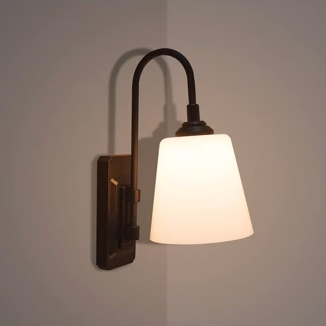 Eldo Battery-Operated Wireless Wall Light with Remote Control in Black