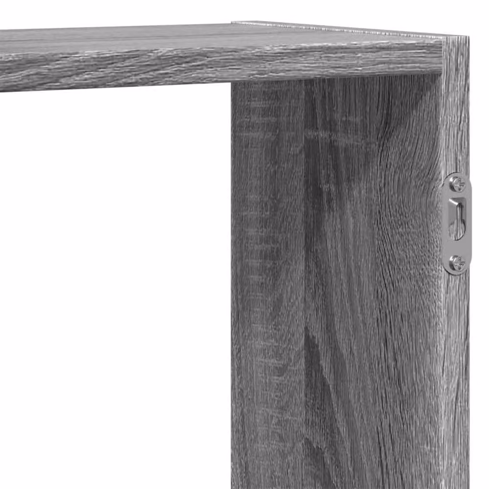 Berkfield Home Durable Wall Shelf in Grey Sonoma, W/D/H: 159 x 18 x 65 cm – 4